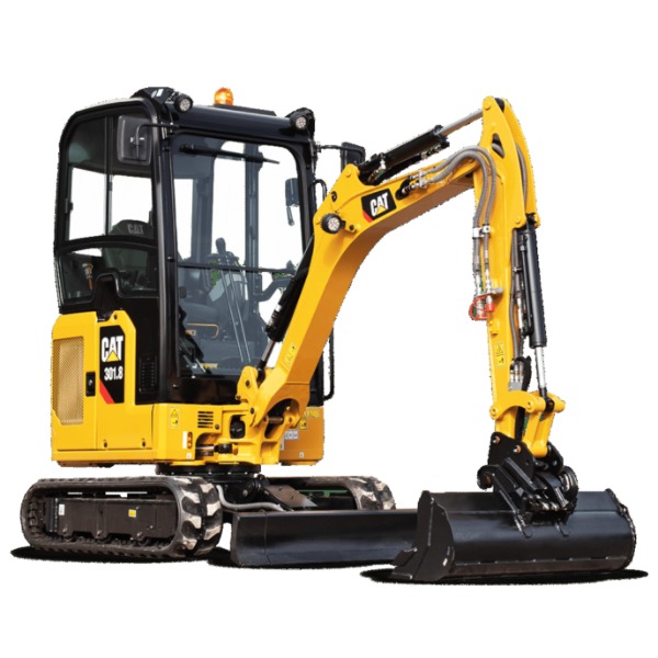 Minigraver huren – Cat® 301.8 (2 ton)
